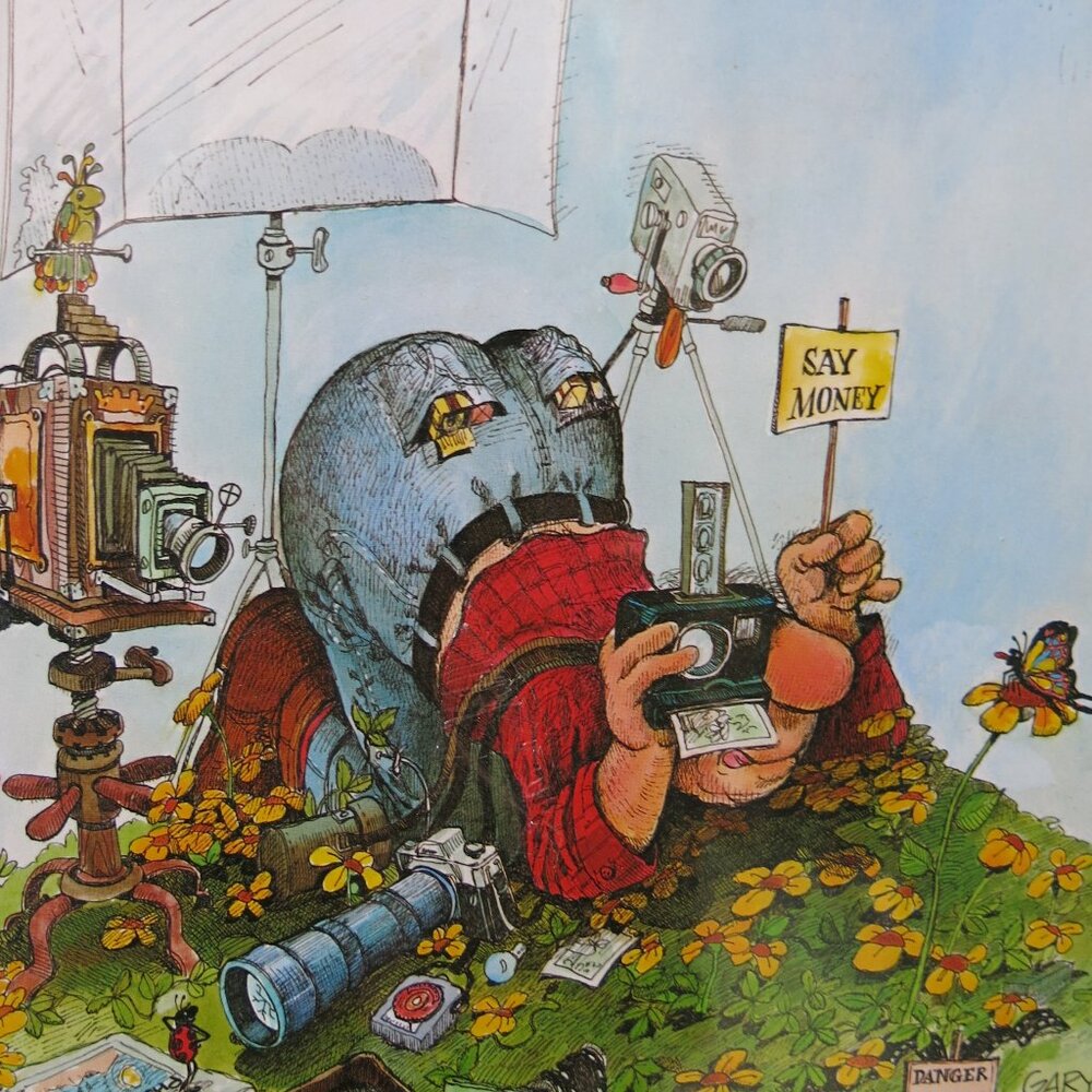 Vintage Collectible Gary Patterson " The Photographer" Color Art Print USA 1980